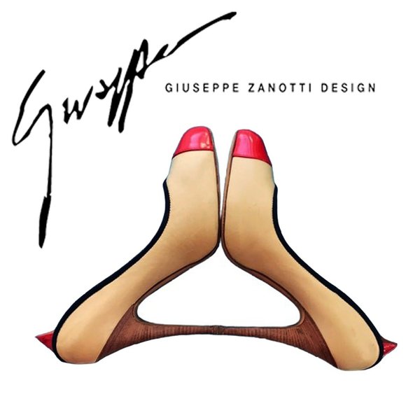Limited Edition Giuseppe Zanotti Color Block Heel Pumps - Picture 1 of 8